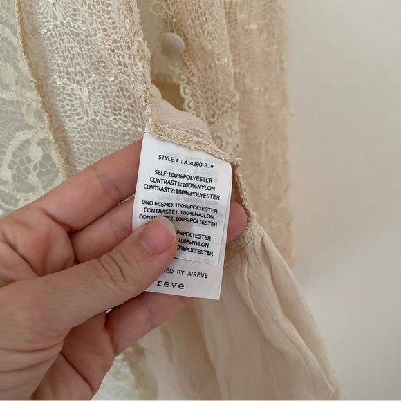 Anthropologie a’reve Sequin Lace Top Size Small NWT - Picture 4 of 7